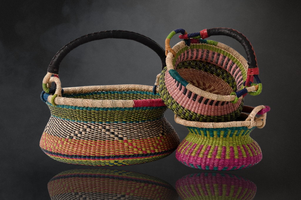 Handcrafted Swing Shopper Basket: Practical Elegance