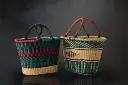Handwoven Ghana Tapered Shopper: Roomy, Global Flair