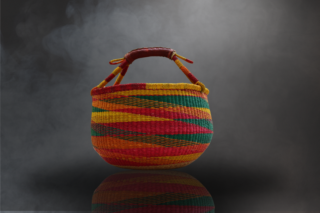 Handcrafted Ghana Market Basket: A Celebration of Tradition & Style