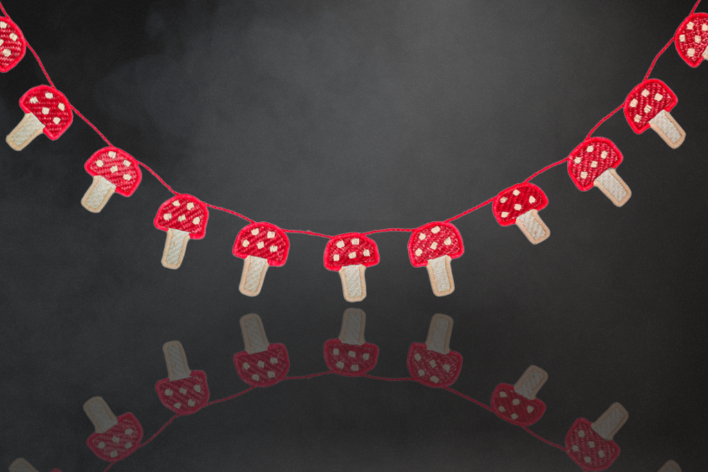 Madagascar Mushroom Garland: Woodland Whimsy