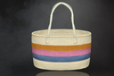 Pastel Kenya Sisal Tote: Soft Hues, Strong Craft
