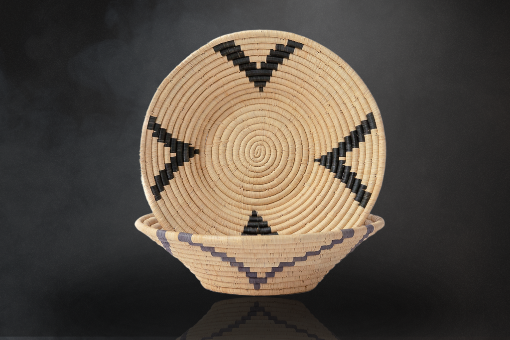 Uganda Striped Bowl: Subtle Charcoal, Powerful Craft