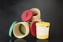 Bangladesh Lidded Storage Basket: Colorful Order