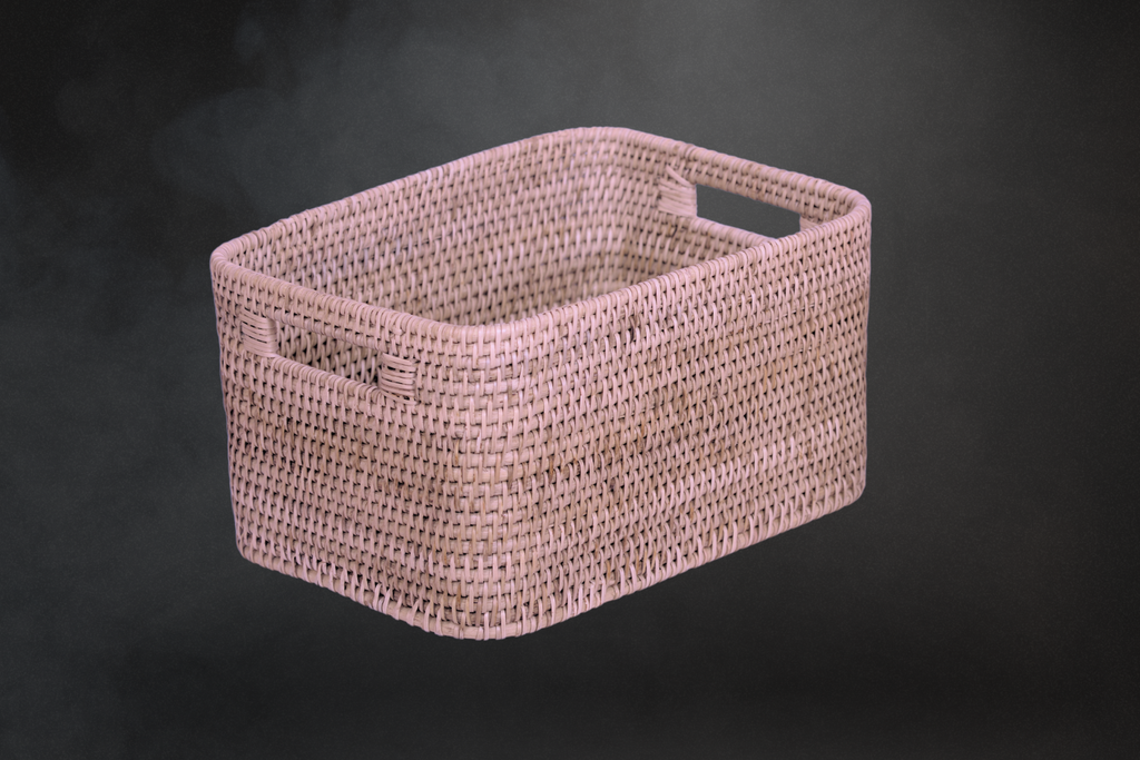 Handcrafted Cane Storage Bin: Function Meets Artistry 
