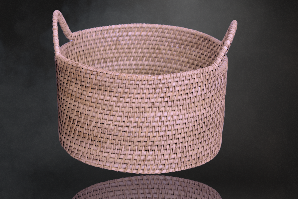 Round Cane Storage Bin: Charm, Purpose-Driven Craft