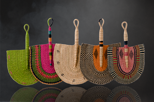 [GFM1] Ghana Hand Fan: Cool Breeze, Cultural Brilliance