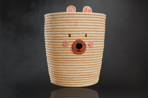 [UAB] Handwoven Uganda Animal Bin: Whimsical Storage with Safari Spirit