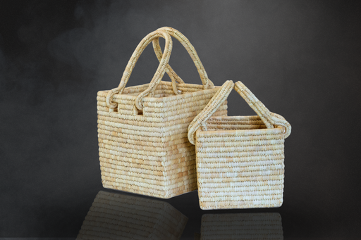 Bangladesh Square Storage Bin: Clean Lines, Delta Craft