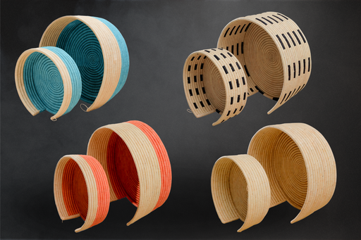 Handcrafted Round Pet Bed: Circular Comfort, Et​hical Craft