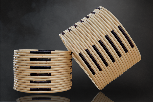 Sisal Storage Bin: Strong Lines, Uganda Heart