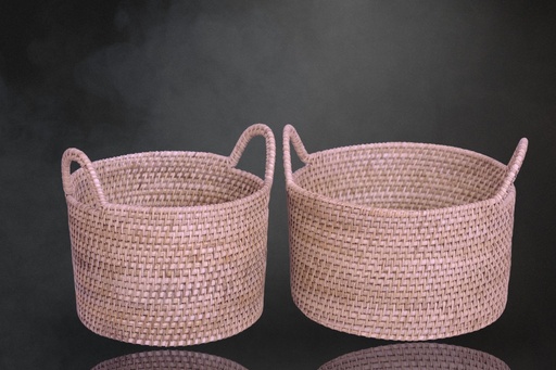 Round Cane Storage Bin: Circular Charm, Purpose-Driven Craft
