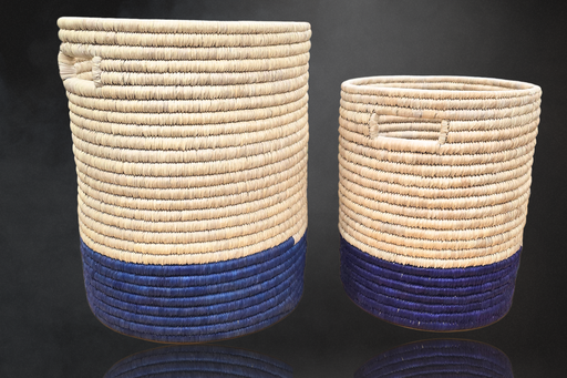 Tall Woven Bin: Vertical Capacity, Global Character