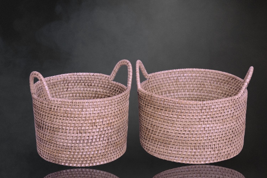Round Cane Storage Bin: Charm, Purpose-Driven Craft
